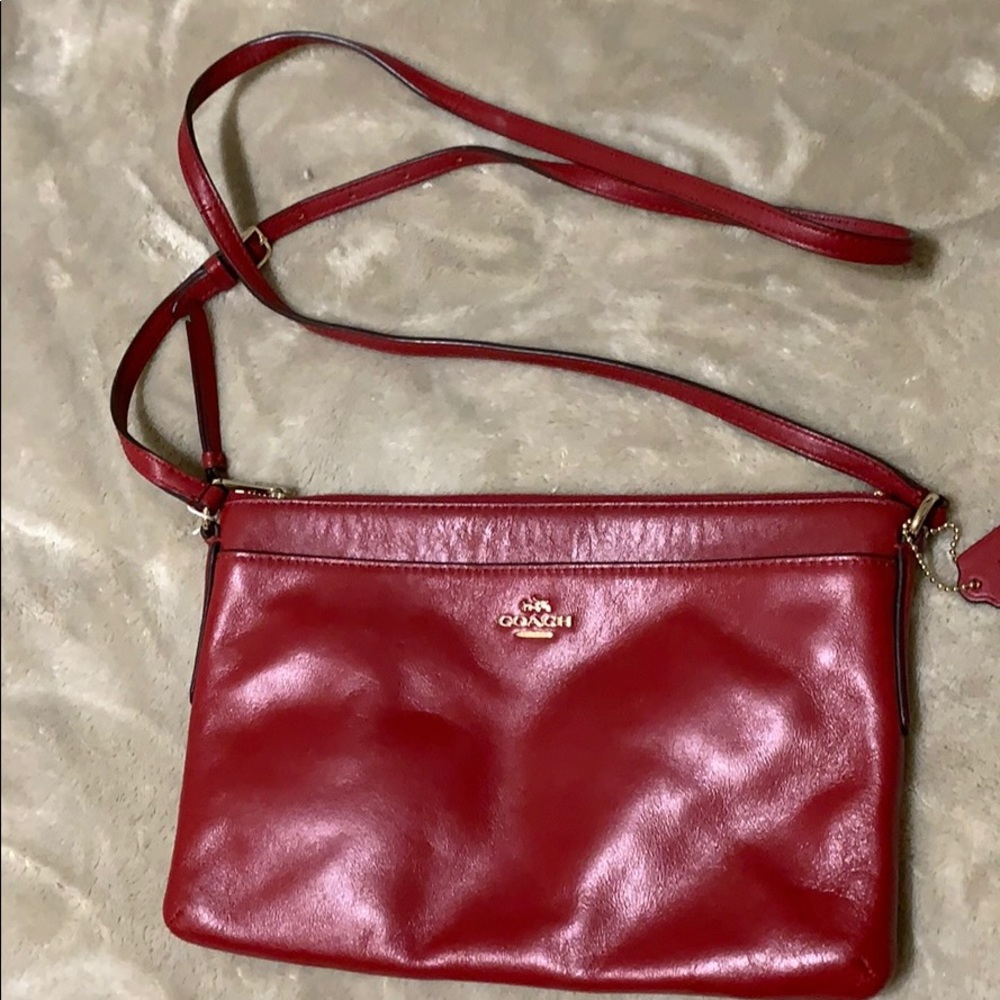 Red Coach crossbody